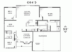 2327 sq ft floor plan            